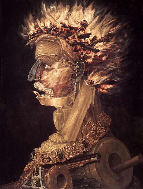 ARCIMBOLDO, Giuseppe The Fire jhjhjh Germany oil painting art